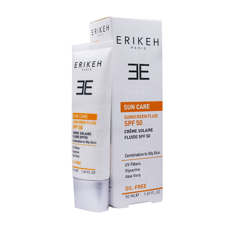 10002869 فلوئید ضد آفتاب SPF50 اریکه مناسب پوست چرب و مختلط 50 میلی لیتر - Image 1