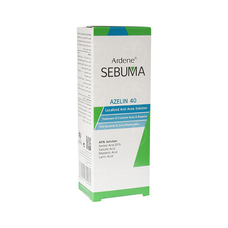 محلول ضد جوش و روشن کننده آردن سبوما / Ardene Sebuma مدل ازلاک ۴۰ مناسب برای پوستهای مستعد آکنه و رفع لک حجم ۷۵ میلیلیتر محلول ضد جوش و روشن کننده آردن سبوما / Ardene Sebuma مدل ازلاک ۴۰ مناسب برای پوستهای مستعد آکنه و رفع لک حجم ۷۵ میلیلیتر