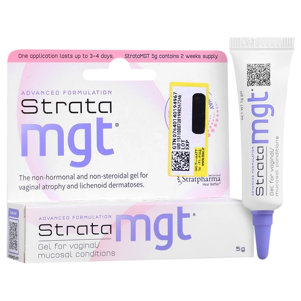 ژل ترمیم کننده واژینال استراتا ام جی تی ۵گرمی ژل ترمیم کننده واژینال استراتا ام جی تی ۵گرمی
