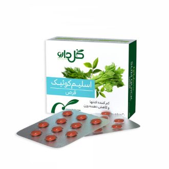 قرص اسلیم کوئیک گل دارو مناسب کاهش وزن و لاغری، بسته ۳۰ عددی