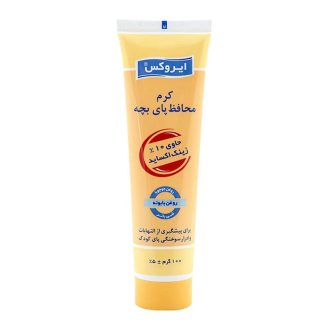 کرم نپی ایروکس مدل زرد مناسب پوست حساس نوزادان، حجم ۷۵ گرم