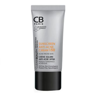 کرم ضدآفتاب ضدجوش سی‌بی SPF۵۰ مناسب پوست چرب و مستعد آکنه، حجم ۴۰ میلی‌لیتر