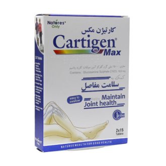 کپسول کارتیژن مکس نیچرزاونلی مناسب سلامت مفاصل و غضروف، بسته ۳۰ عددی