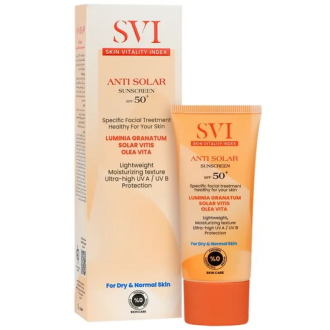 کرم ضد آفتاب بی رنگ پوست چرب SPF۵۰