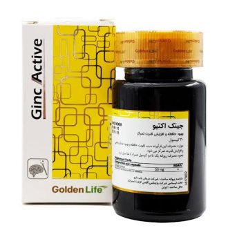 قرص جینکو بیلوبا گلدن لایف جهت تقویت حافظه و تمرکز، بسته ۳۰ عددی