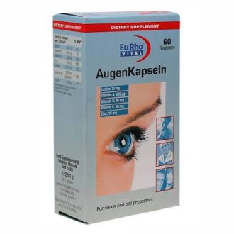 کپسول تقویت بینایی یوروویتال مدل اوژن مناسب سلامت چشم، بسته ۶۰ عددی