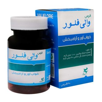 قرص والی فلور نیاک / Valiflor Niak مناسب برای بهبود اختلالات خواب و کاهش اضطراب و بی قراری بسته ۳۰ عددی
