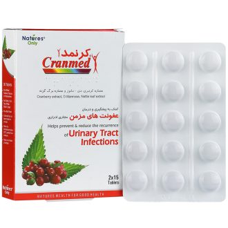 کپسول کرنمد / Cranmed مناسب برای سلامت و بهبود عفونت‌های مجاری ادراری بسته ۳۰ عددی