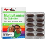 قرص مولتی ویتامین دیابتی آپوویتال / Apovital مناسب برای حفظ سلامت عمومی و کنترل قند خون در افراد دیابتی بسته ۳۰ عددی