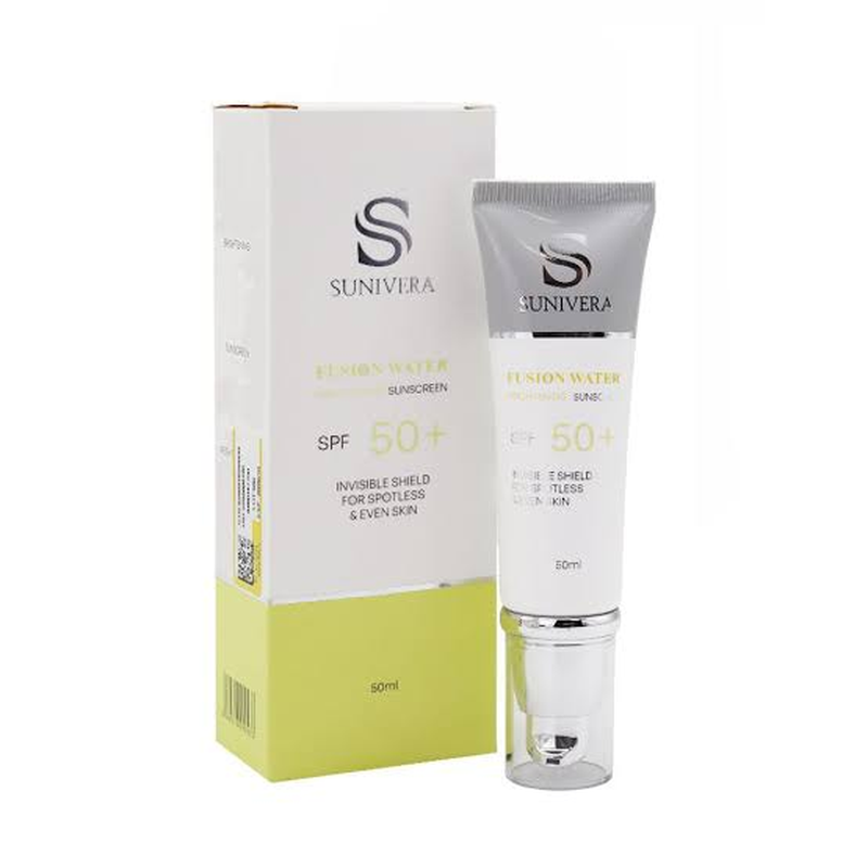 فلوئید ضد آفتاب فاقد چربی SPF۵۰ سانی ورا / Sunivera مدل فیوژن واتر مناسب برای پوستهای چرب و مختلط حجم ۵۰ میلیلیتر فلوئید ضد آفتاب فاقد چربی SPF۵۰ سانی ورا / Sunivera مدل فیوژن واتر مناسب برای پوستهای چرب و مختلط حجم ۵۰ میلیلیتر