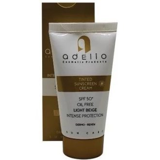 ضد آفتاب رنگی ادلیو / Adelio مناسب برای پوست چرب لایت بژ