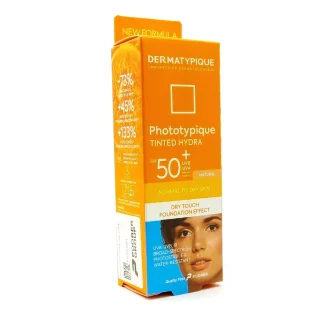 کرم ضد آفتاب رنگی درماتیپیک SPF۵۰ بژ روشن مناسب پوست خشک