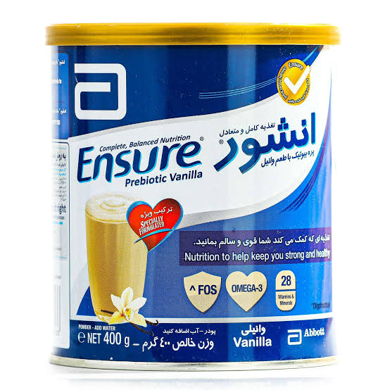 پودر مکمل انشور آبوت / Abbott مناسب برای تامین انرژی، پروتئین و دوران نقاهت وزن ۴۰۰ گرمی پودر مکمل انشور آبوت / Abbott مناسب برای تامین انرژی، پروتئین و دوران نقاهت وزن ۴۰۰ گرمی