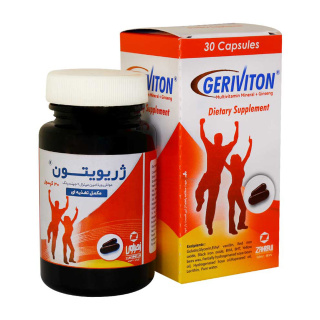کپسول نرم مولتی ویتامین ژریویتون زهراوی / Geriviton Zahravi مناسب برای افزایش انرژی و رفع خستگی بسته ۳۰ عددی