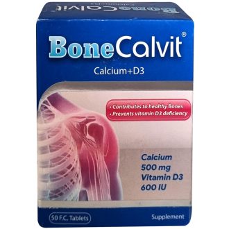 قرص مکمل کلسیم بن کالویت / Bone Calvit مناسب برای تقویت استخوان و پیشگیری از پوکی استخوان بسته ۶۰ عددی