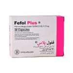 کپسول ففول پلاس / Fefol Plus مناسب برای پیشگیری و درمان کم‌خونی فقر آهن بسته ۳۰ عددی