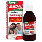 شربت فرو ول چایلد ویتابیوتیکس / Vitabiotics Ferro Wellchild مناسب برای تامین آهن و پیشگیری از کم‌خونی کودکان حجم ۳۰ میلی‌لیتر