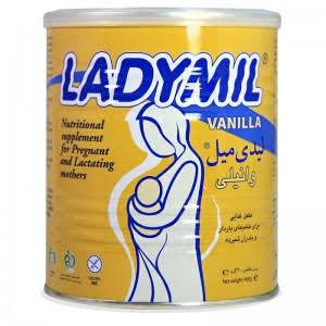 پودر مکمل غذایی لیدی میل فاسکا / Fasska Lady Mil با طعم کاکائو و وانیل مناسب برای دوران بارداری و شیردهی وزن ۴۰۰ گرم