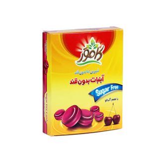 آبنبات بدون قند با طعم آلبالو کامور / Kamvar مناسب برای افراد دیابتی و کنترل وزن وزن ۶۰ گرم