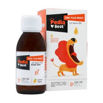 شربت زینک پدیابست / Pedia Best مناسب برای تقویت سیستم ایمنی و رشد کودکان حجم ۱۵۰ میلی‌لیتر