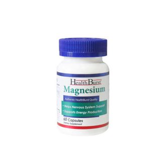 قرص مکمل منیزیم هلث برست / Health Burst مناسب برای رفع گرفتگی عضلات و کاهش خستگی بسته ۶۰ عددی