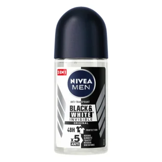 مام رول ضد تعریق و ضد لک نیوا / Nivea مدل Black & White Invisible Original مناسب برای انواع پوست و محافظت ۴۸ ساعته حجم ۵۰ میلی‌لیتر
