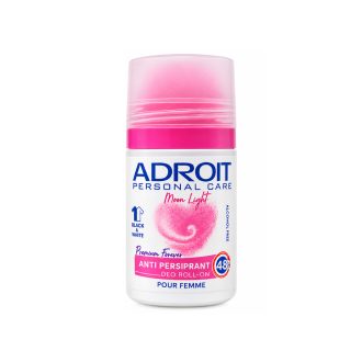 مام ضد تعریق و خوشبو کننده ادرویت / Adroit مدل مون لایت مناسب برای بانوان و جلوگیری از بوی نامطبوع حجم ۵۰ میلی‌لیتر