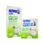 کاندوم تاخیری کدکس / Kodex مناسب برای پیشگیری از بارداری و کنترل انزال زودرس بسته ۳ عددی